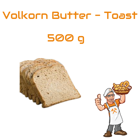 Vollkorn-Buttertoast 500 g